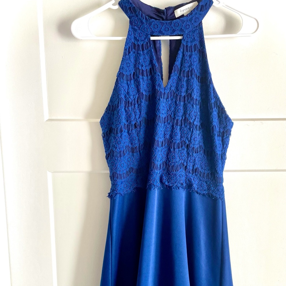 Francesca’s dark blue lace dress size medium